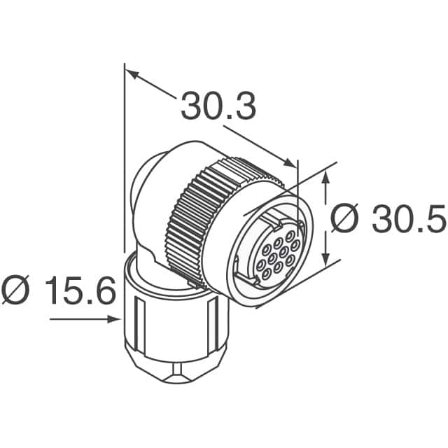 JN1FS10SL2 JAE Electronics  Alloggiamenti per connettori circolari